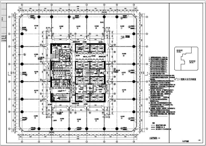 某三十六层办公楼建筑设计方案图纸_图1