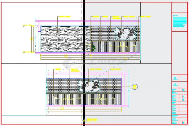 现代风格网吧室内装饰CAD施工图-图二