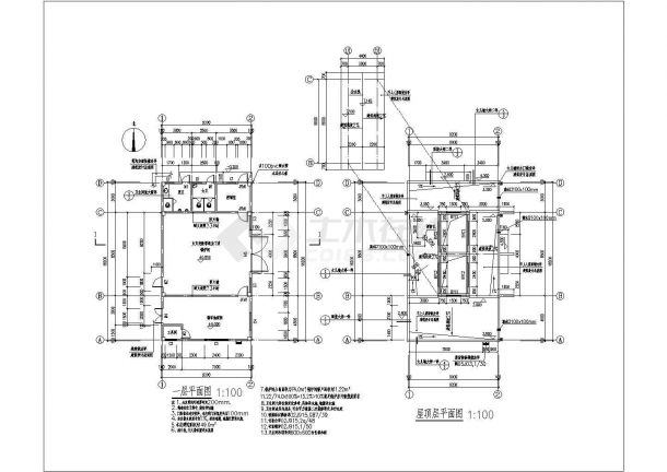 某单层锅炉房建筑设计方案CAD图纸-图一