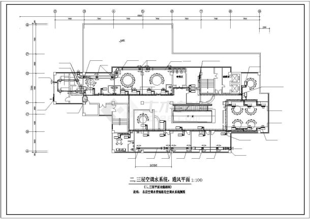 某地饭店空调消防系统设计施工图纸-图二