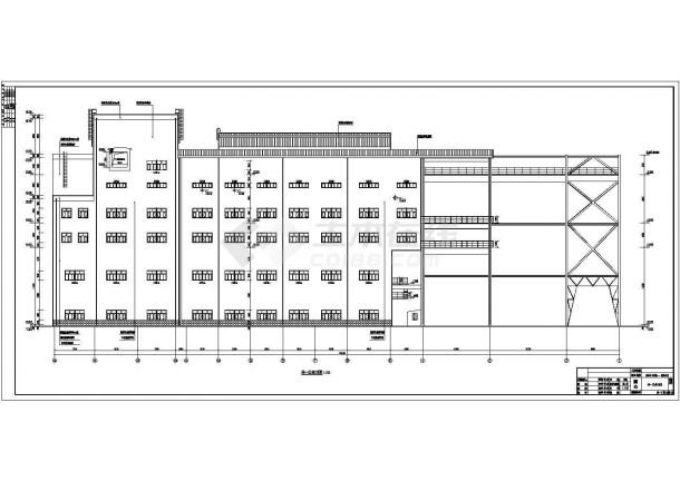 6层戊类烧结机室建筑设计施工图-图一