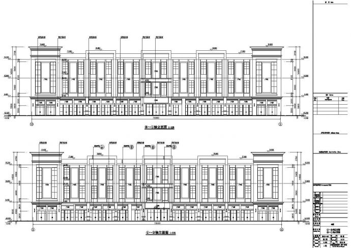 三层大型商场完整建筑设计方案图纸_图1