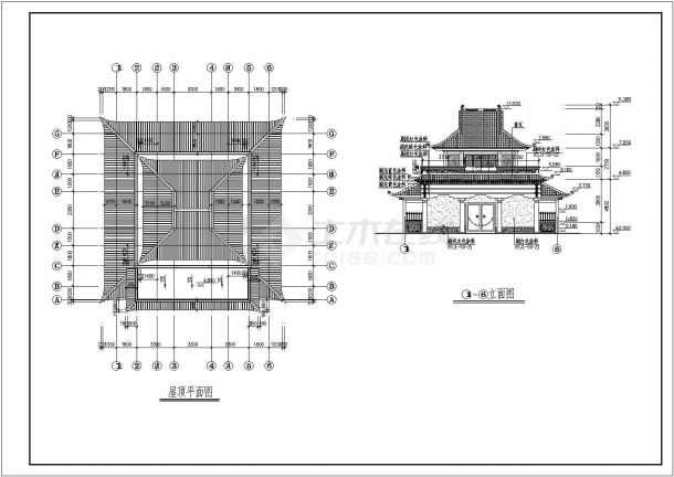 【内蒙古】寺庙建筑结构施工全套方案图纸-图一