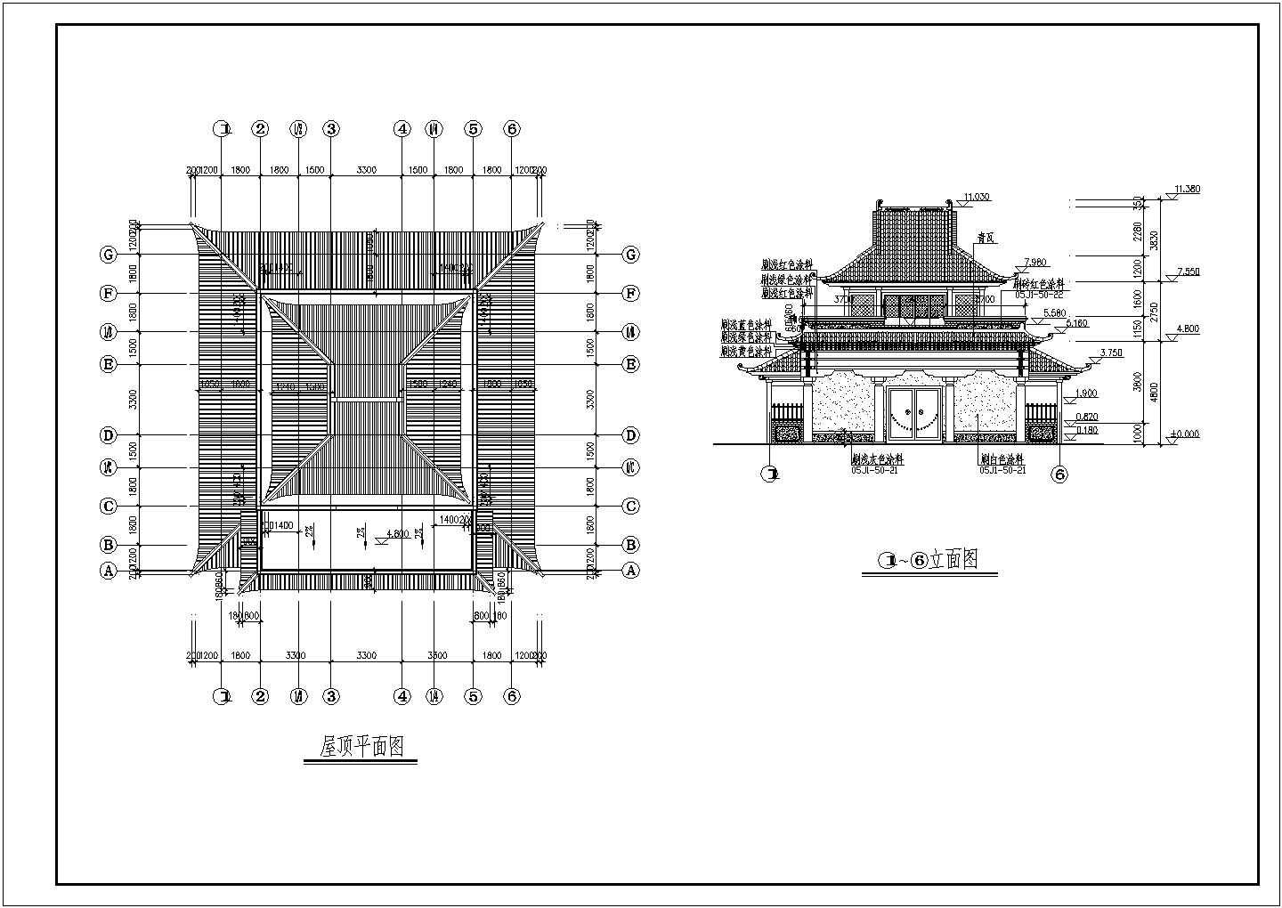 【内蒙古】寺庙建筑结构施工全套方案图纸