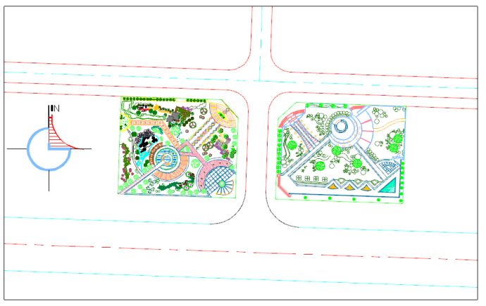 某地街道广场规划设计总图（共23张图纸）_图1