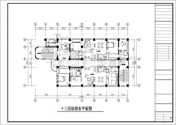 【汉中】某大酒店给排水消防设计图纸-图二