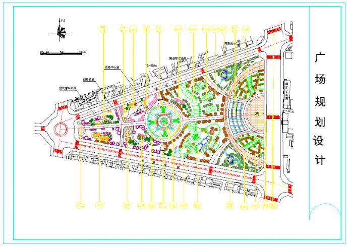 某地广场综合景观规划设计施工图纸_图1