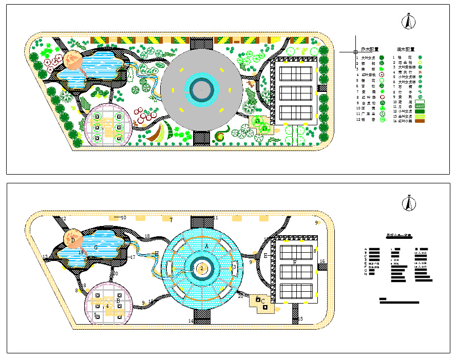 宝鸡广场综合景观设计施工图（共2张）