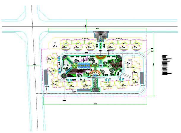 某地生态广场景观设计施工图（共1张图）-图一