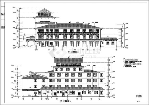 【贵州】老人养护楼项目建筑结构施工图-图一
