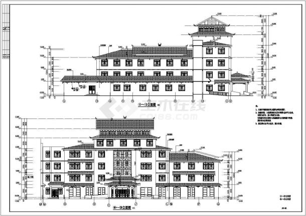 【贵州】老人养护楼项目建筑结构施工图-图二