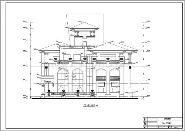 【广东】私家三层别墅建筑设计施工图纸-图二