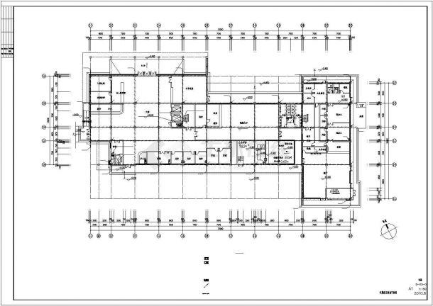 医院六层住院楼电气施工设计方案图-图一