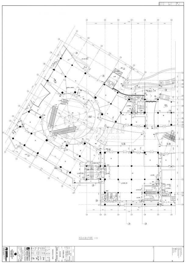 华润置地·万象城商业综合楼B区放大平面图CAD图.dwg-图一