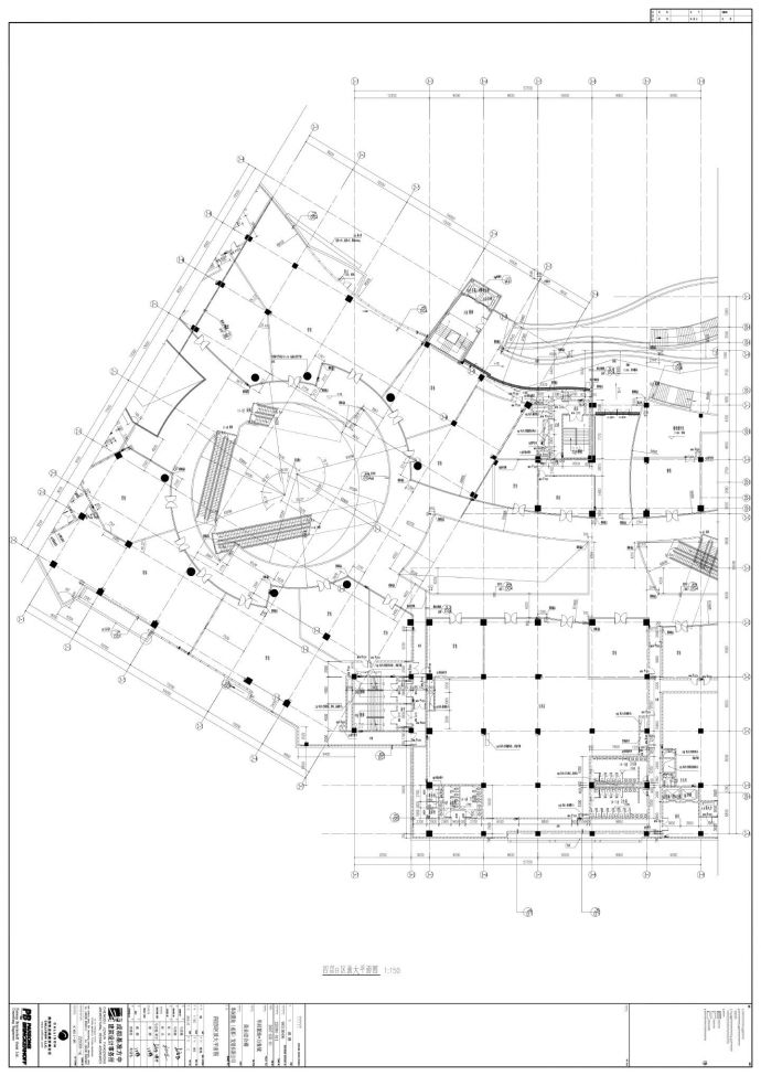 华润置地·万象城商业综合楼B区放大平面图CAD图.dwg_图1