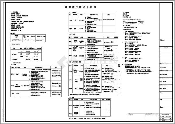 仓储中心综合楼建筑结构施工设计图纸-图二