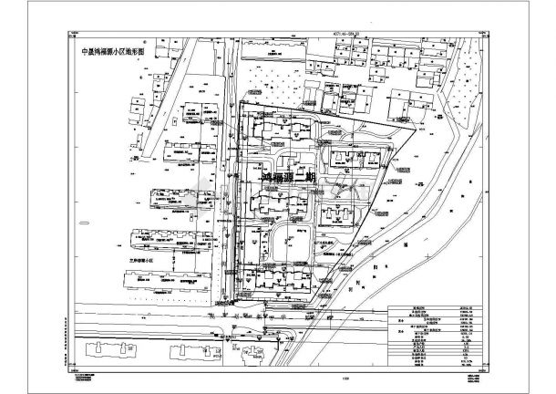 邯郸某小区住宅楼建筑施工图（含小区规划图）-图一