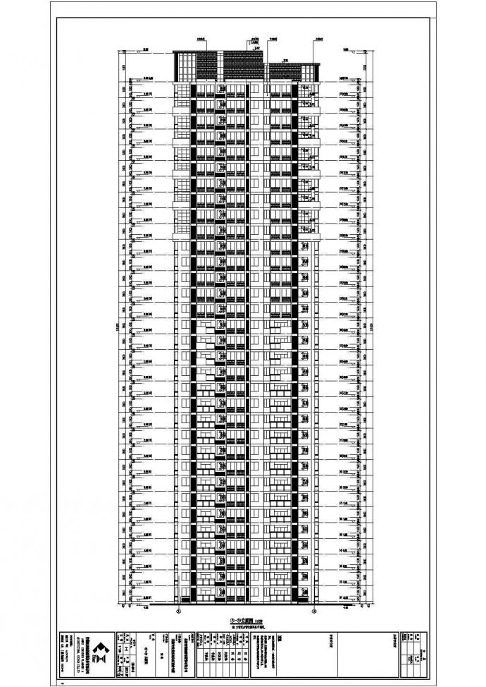 安徽33层住宅楼建筑结构全套施工图（含水暖电）_图1