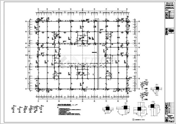 【安徽】六安某商业广场框架结构施工图-图二