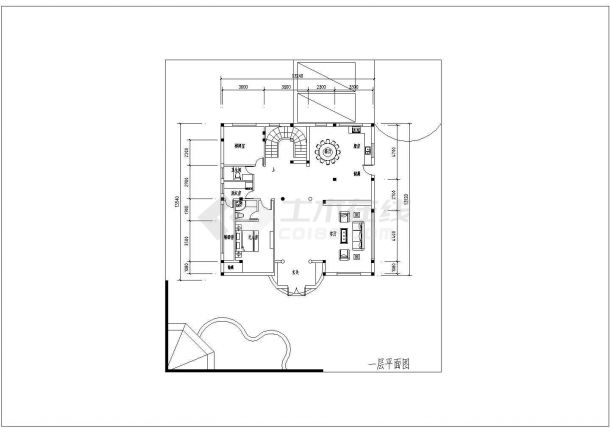 两层私人小别墅设计方案（含效果图）-图二