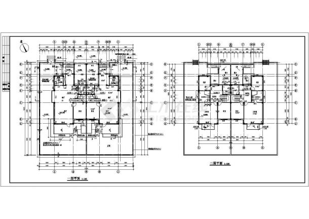 某小区二层中式别墅建筑施工方案图-图二