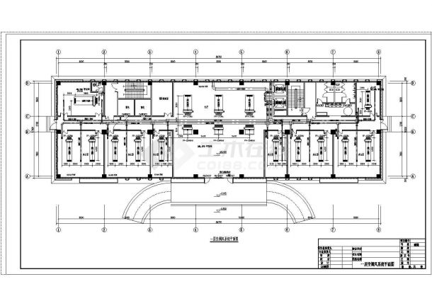 【兖州】某十三层办公楼暖通工程设计图纸-图一