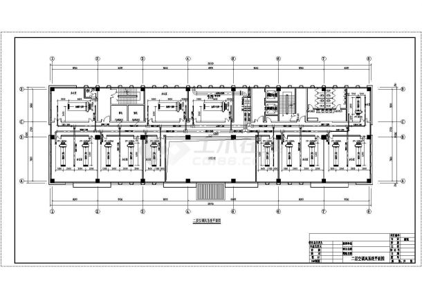 【兖州】某十三层办公楼暖通工程设计图纸-图二