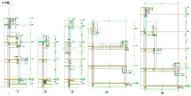 4，7，8栋墙身及节点大样图（布局1-3）CAD-图一