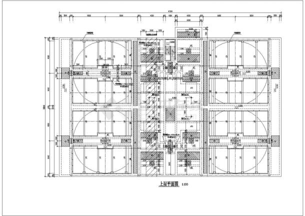 【山东即墨】磁混凝池结构模板设计图纸-图二