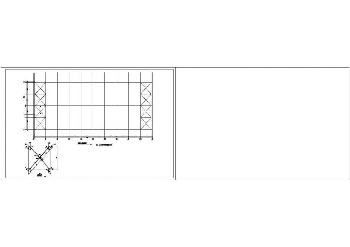 某地24米单跨厂房结构设计施工图_图1