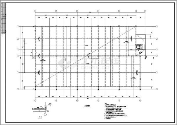 【江苏】钢结构厂房结构设计施工图纸-图二