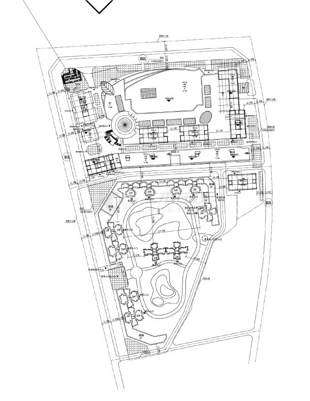 6.11-定位红线总图(用地减少)CAD图.dwg-图一