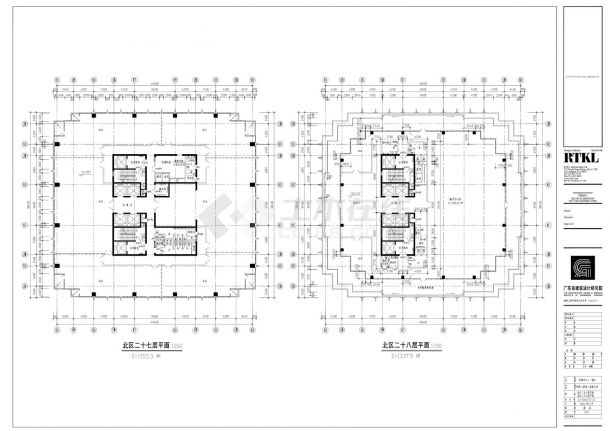 华润中心（一期）建施平面CAD图.dwg-图一