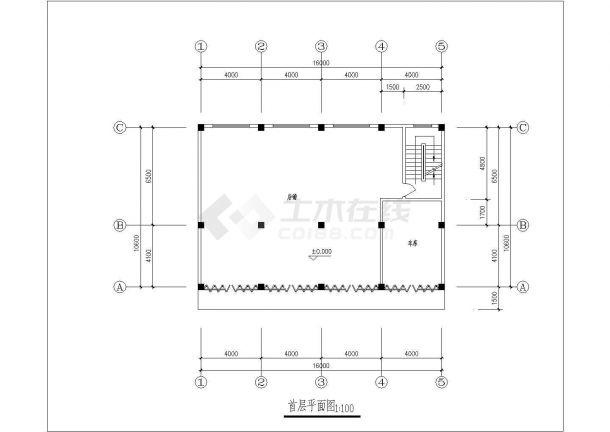 【泗阳县】多层现代风格别墅楼建筑设计图-图一