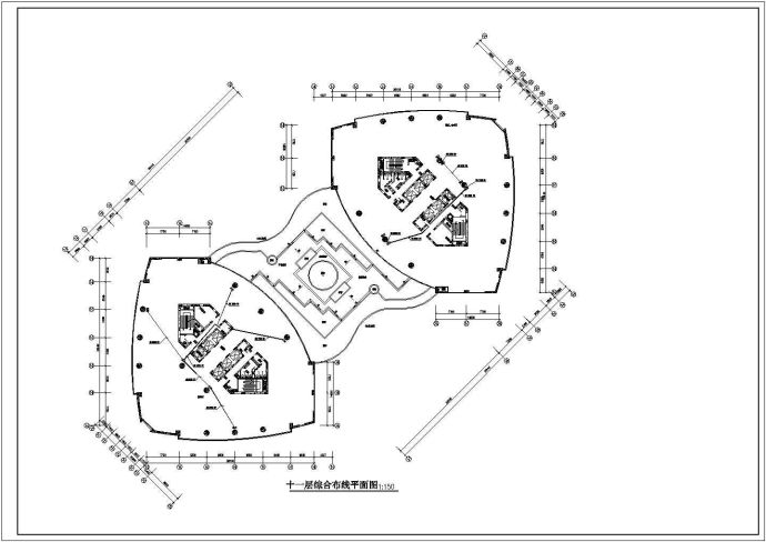 某地综合楼办公室综合布线设计施工图纸_图1