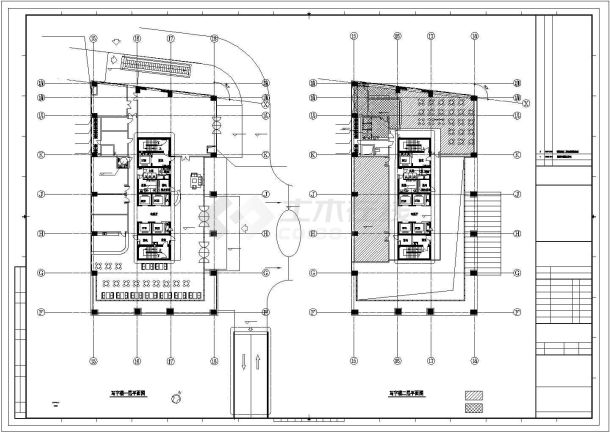 【上海】某开发区二十二层商业综合楼建筑施工图-图一