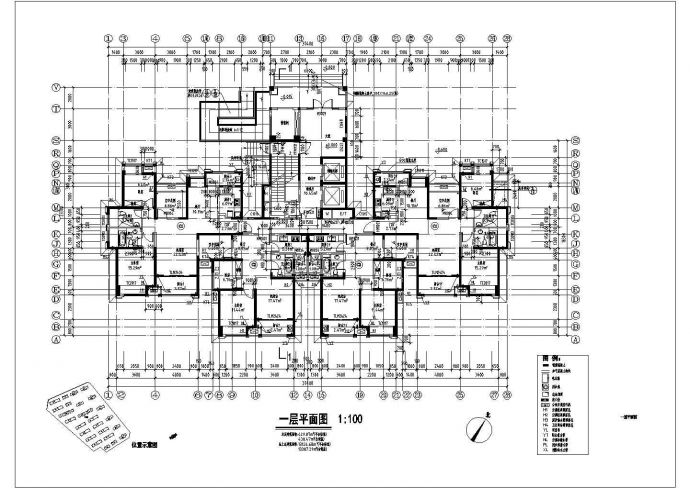 某三十三层简欧三段式住宅楼建筑施工图_图1