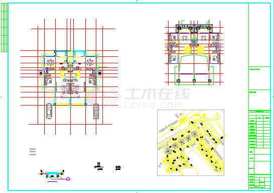 【江西】某三层双拼别墅建筑施工图-图一