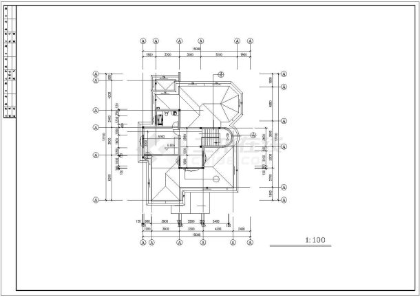 某三层豪华独栋别墅建筑施工图（460平方米）-图一