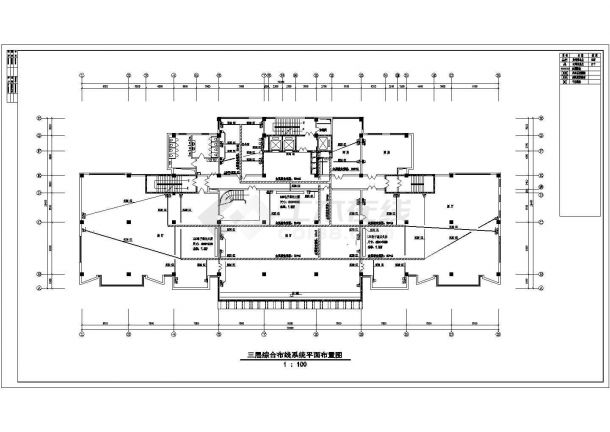 外贸大厦中心综合布线设计施工图纸-图二