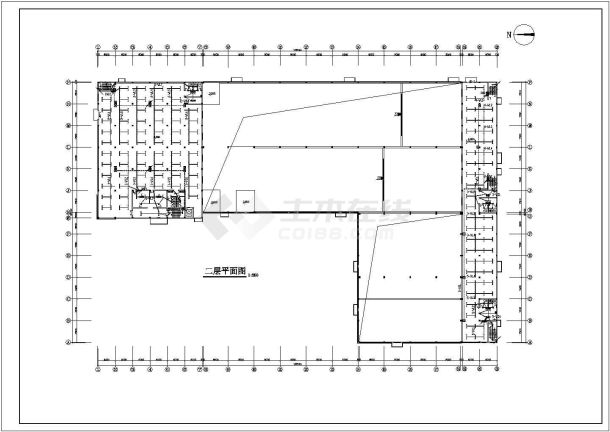 【江苏省】某大型厂房电图纸平面图-图一