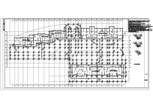 【南京】某地下车库结构设计施工图纸-图一