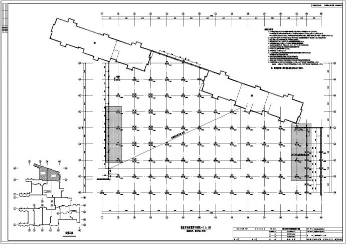 金色城邦D区地库结构设计施工图纸_图1