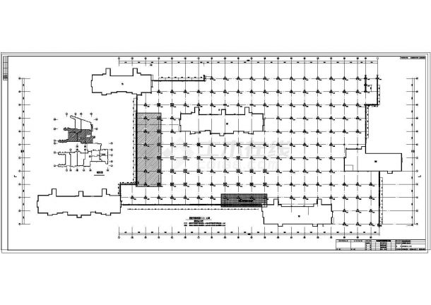 金色城邦D区地库结构设计施工图纸-图二