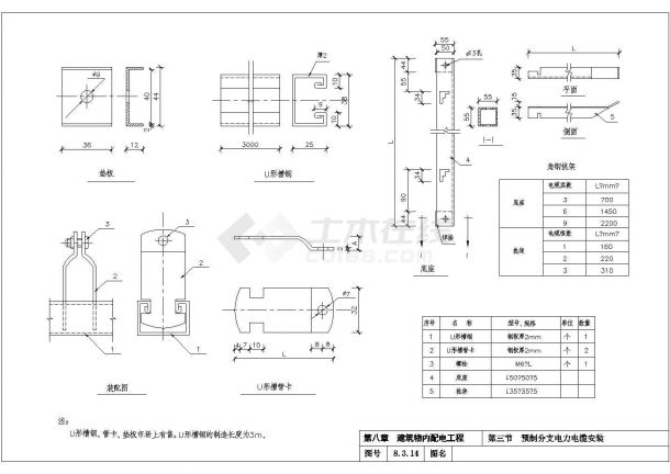 10KV变电所8-3预分支电缆安装设计图4-图一