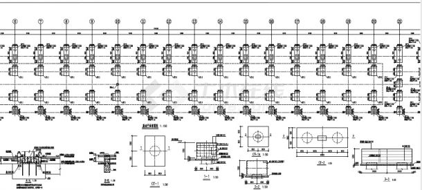 18米单跨门式刚架结构车辆维修基地静调厂房结构施工图-图二