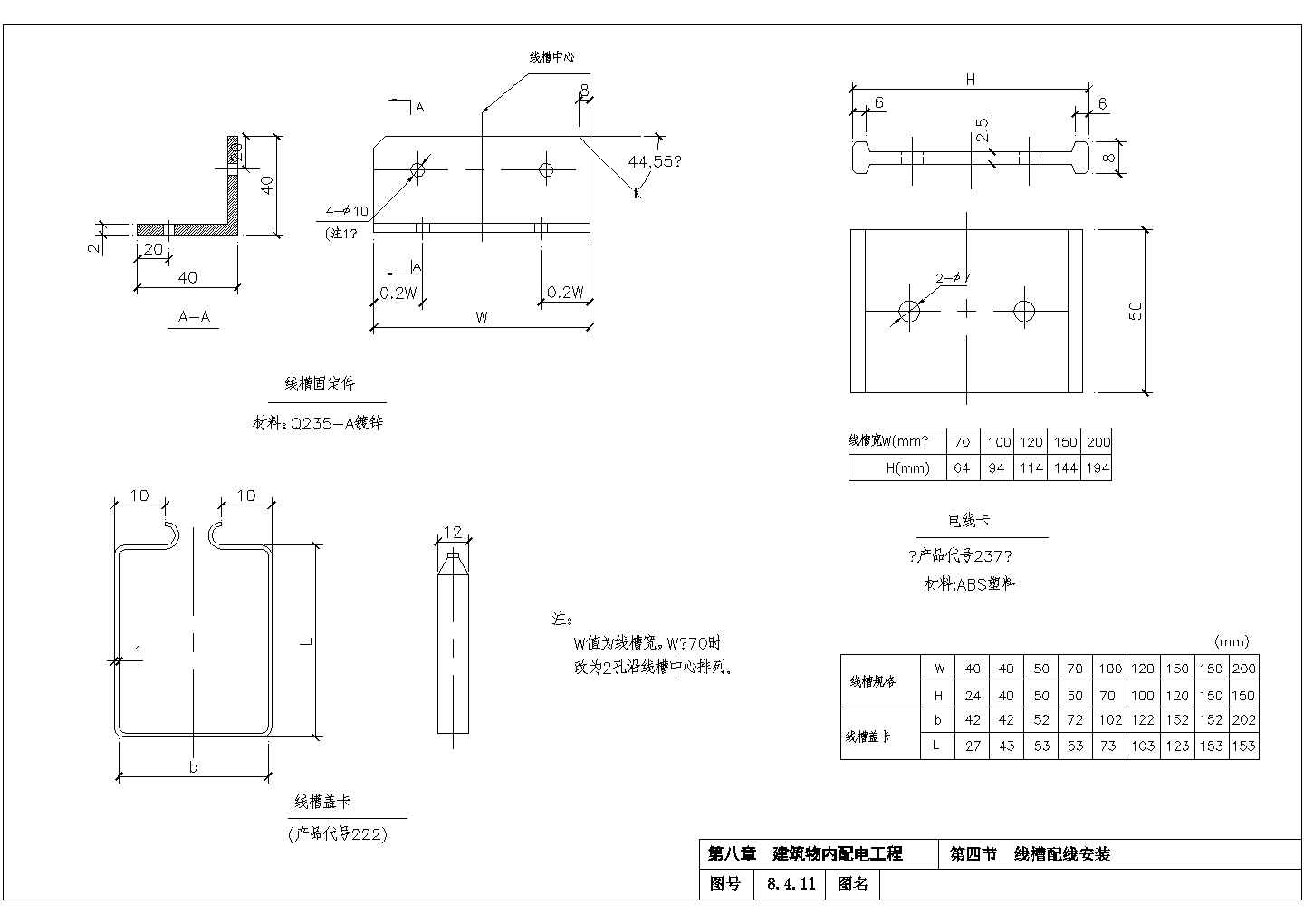 10KV变电所8-4线槽配线安装设计图3
