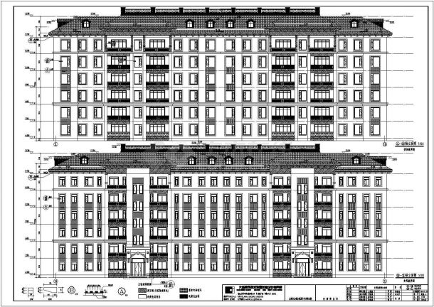 丰润凯旋城26#楼建筑设计施工图-图一