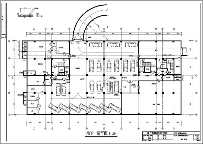 高层商业写字楼建筑施工图纸_图1