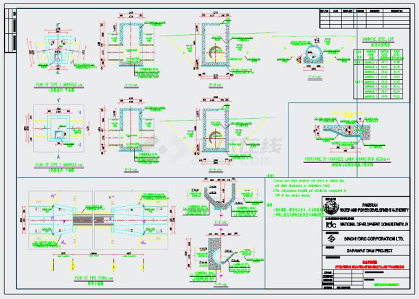 巴基斯坦某灌区管涵渠道施工图-图二